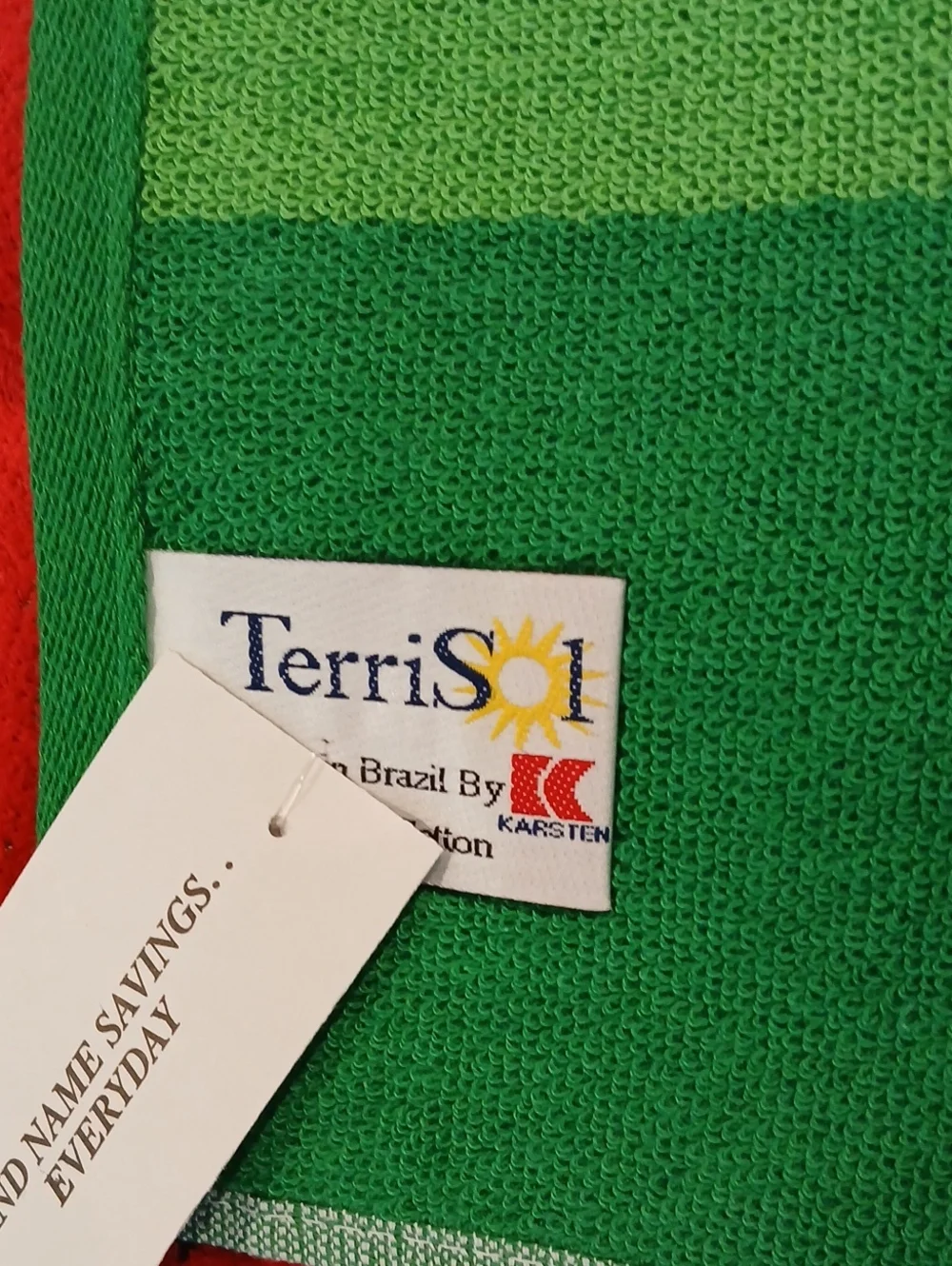 Watermelon Beach Towel 100% Cotton TerriSol Made In Brazil By Karsten 33.5x66